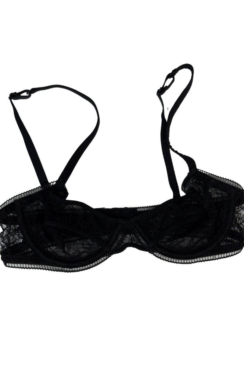 La Perla Black underwired Leavers lace bra