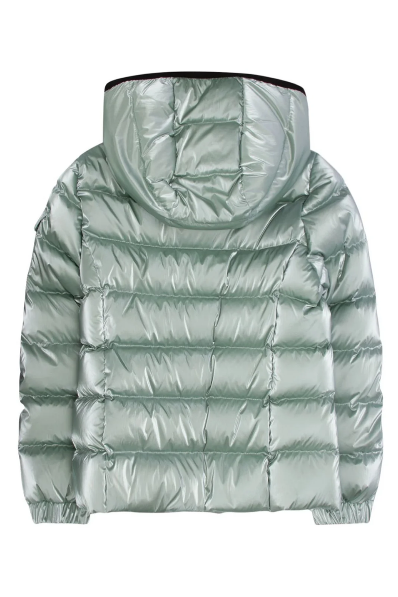Moncler Kids BADY GIUBBOTTO Metallic Mint Down Puffer Jacket