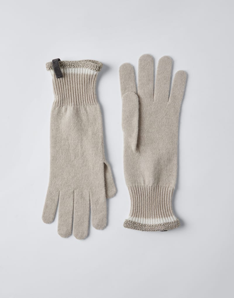 BRUNELLO CUCINELLI WOMEN'S FEATHER WOOL KNIT GLOVES
