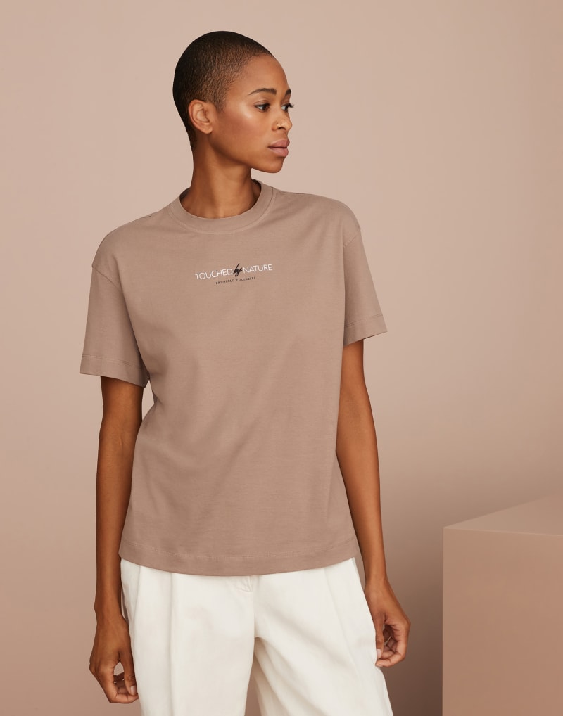 BRUNELLO CUCINELLI WOMEN'S COYOTE COTTON RELAXED SHIRT