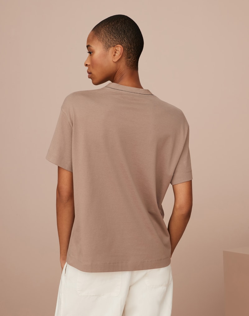 BRUNELLO CUCINELLI WOMEN'S COYOTE COTTON RELAXED SHIRT