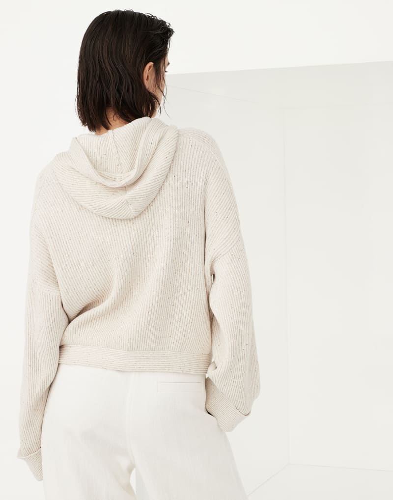 BRUNELLO CUCINELLI WOMEN'S LIGHT BEIGE KNITTED JACKET