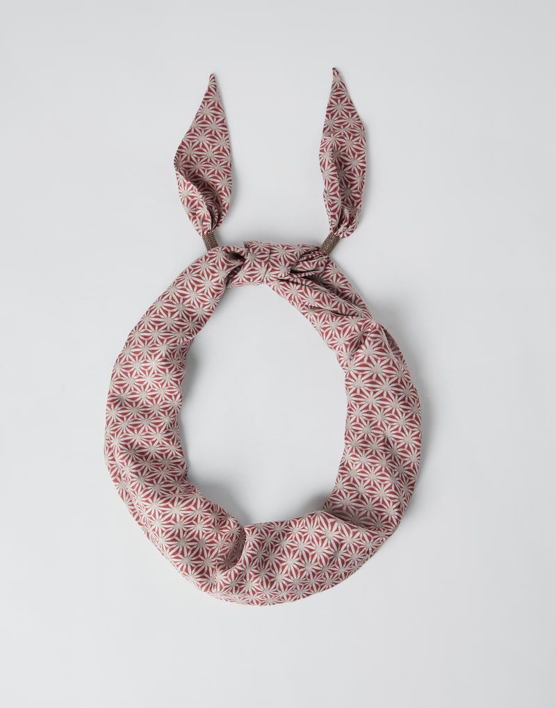 BRUNELLO CUCINELLI WOMEN'S ROSE PATTERNED FABRIC HEADBAND ACCESSORY