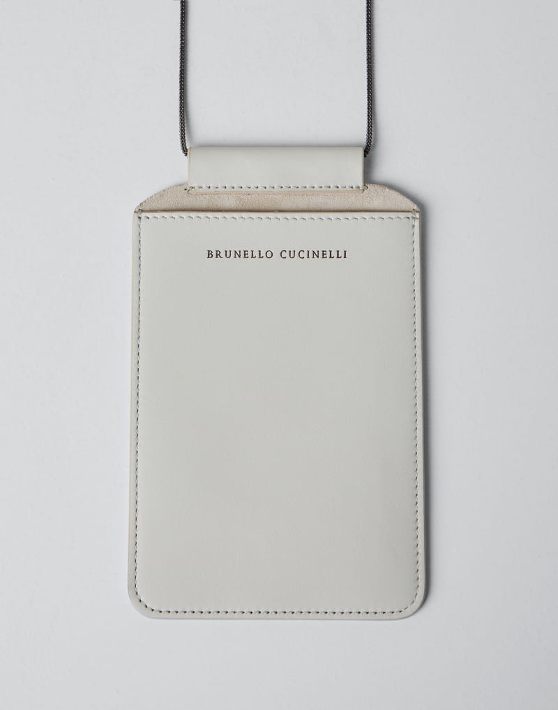 BRUNELLO CUCINELLI WOMEN'S NEW LAMB LEATHER MINIMALIST CROSSBODY BAG
