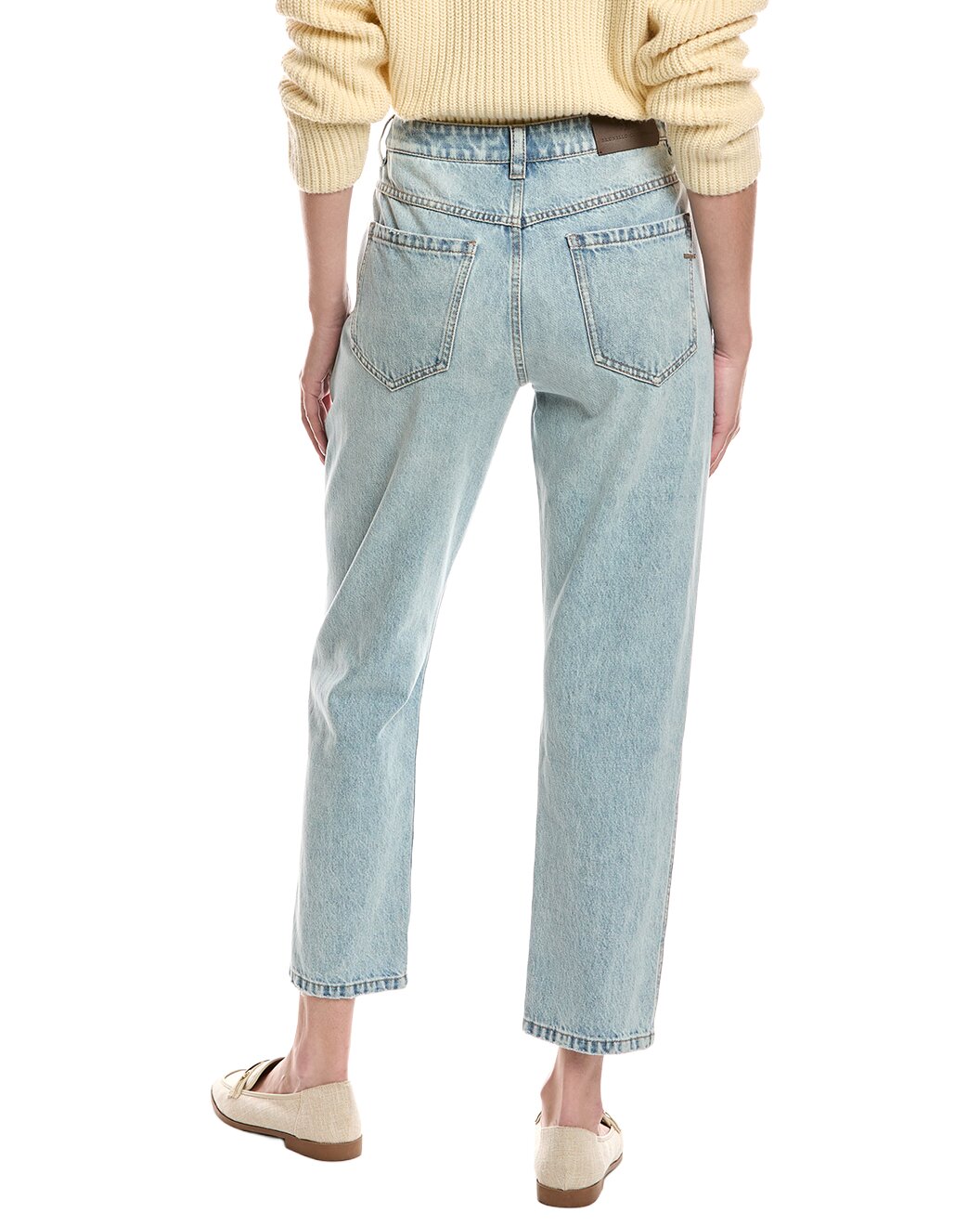 BRUNELLO CUCINELLI WOMEN'S LIGHT BLUE RELAXED TROUSERS