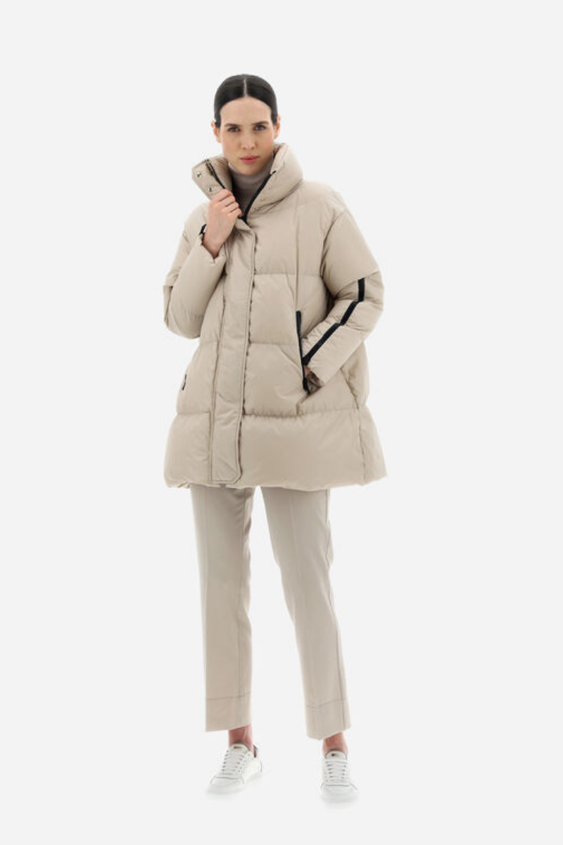 Herno Women's Piumino Medio Nylon Chamonix HDM Chantilly