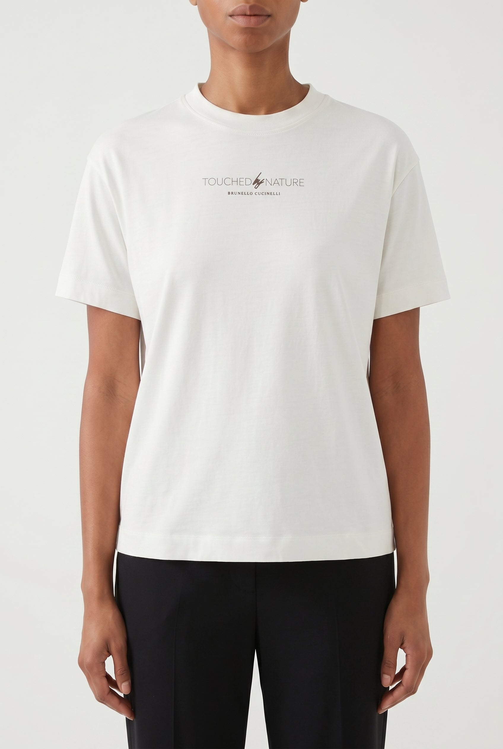 BRUNELLO CUCINELLI WOMEN'S WHITE RELAXED COTTON SHIRT
