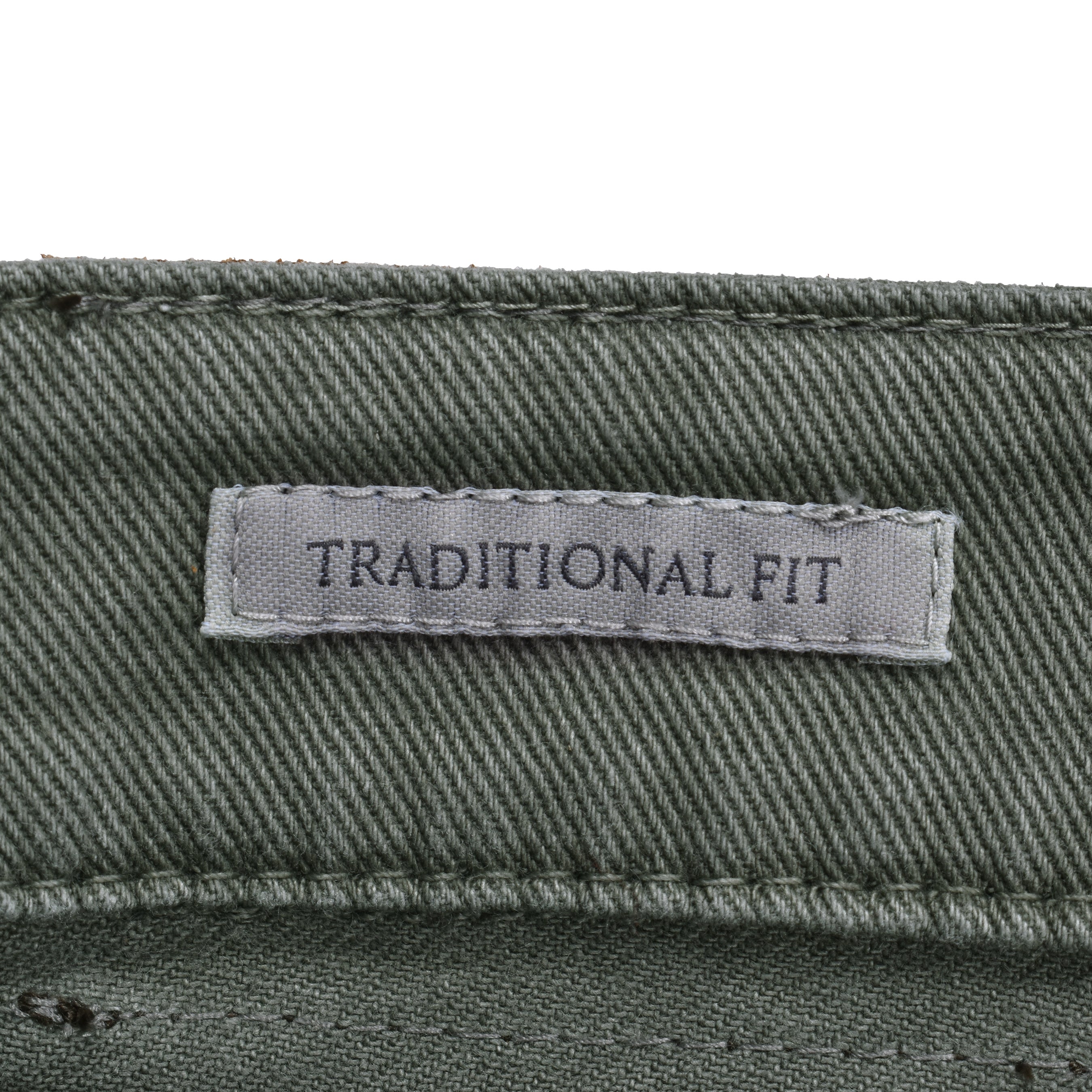 BRUNELLO CUCINELLI MEN'S SAGE COTTON TRADITIONAL TROUSERS