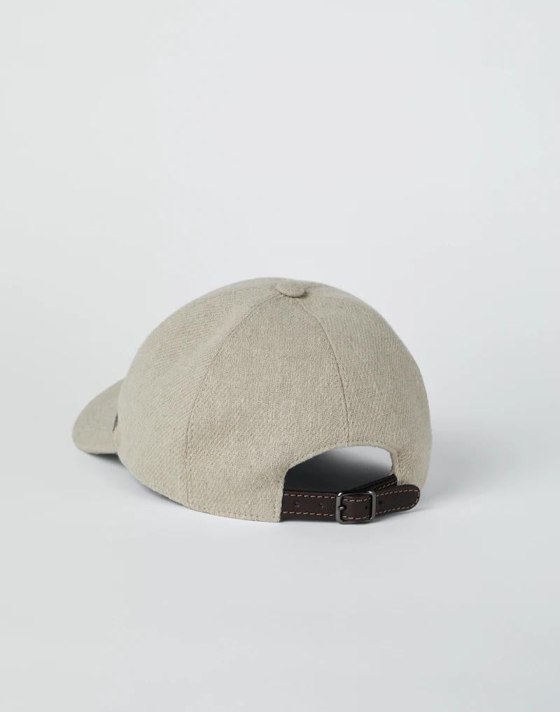 BRUNELLO CUCINELLI WOMEN'S LIGHT SAND LINEN HAT