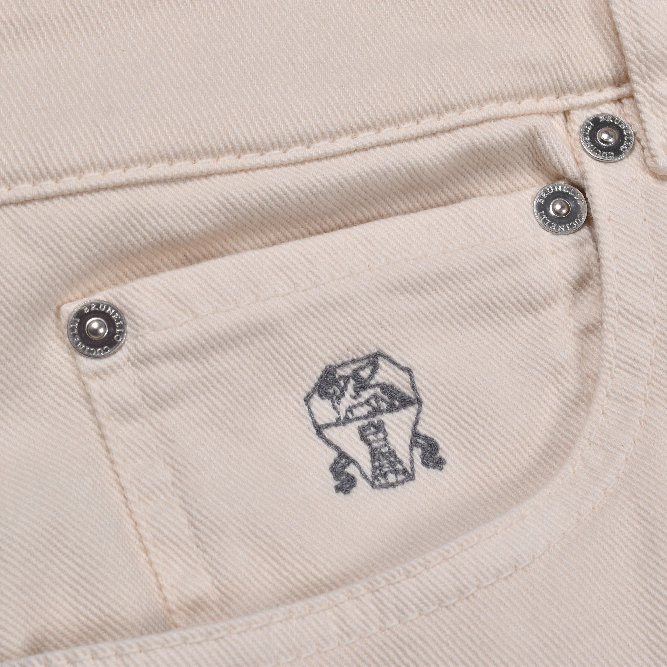 BRUNELLO CUCINELLI MEN'S LEISURE FIT 5 POCKET DENIM JEAN PANTS NWT