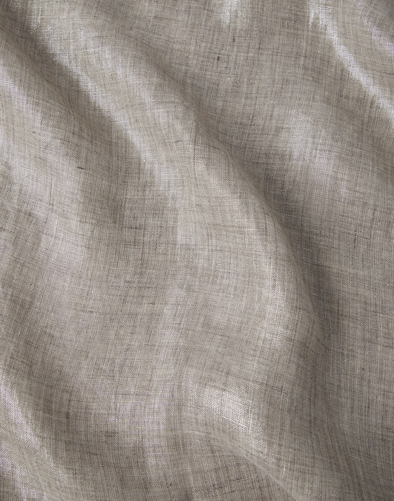 BRUNELLO CUCINELLI WOMEN'S LIGHT BROWN LINEN SCARF