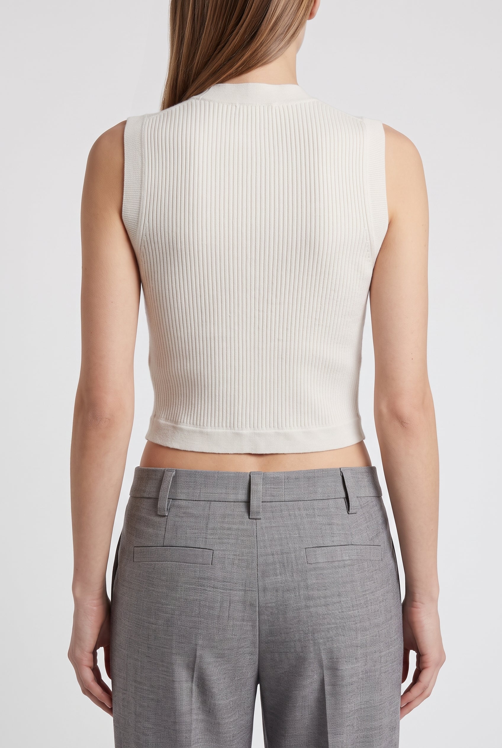 BRUNELLO CUCINELLI WOMEN'S WARM WHITE WOOL BLEND SHIRT