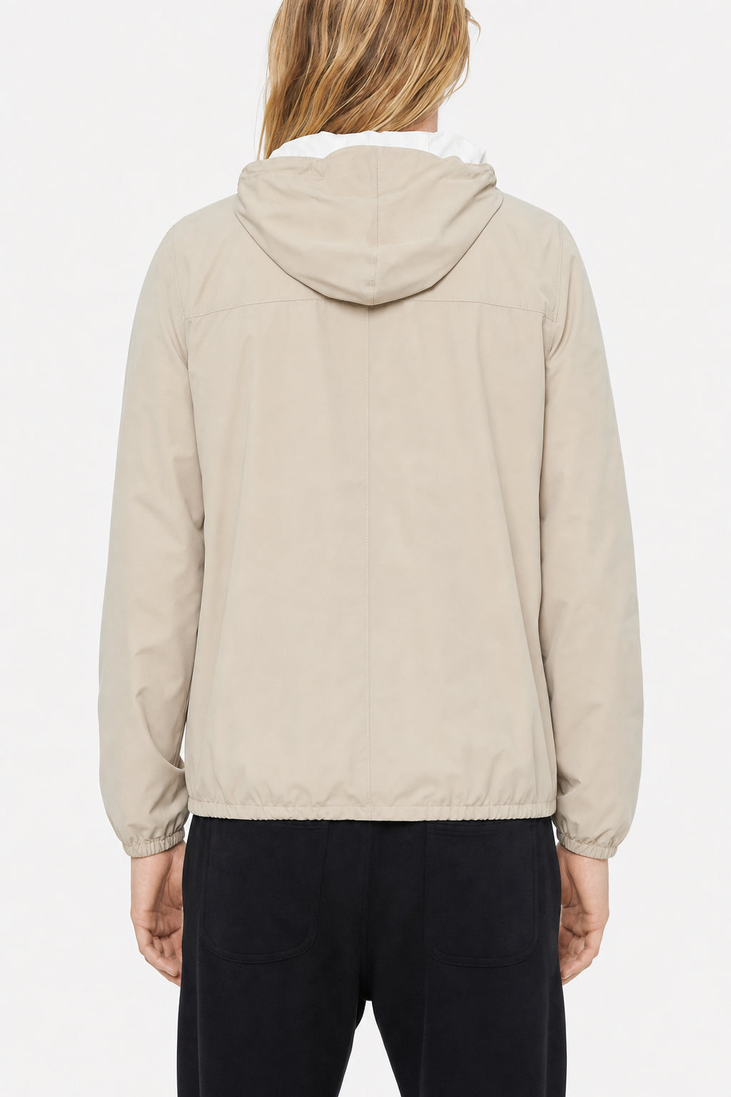 BRUNELLO CUCINELLI MEN'S LIGHT BEIGE CASUAL JACKET