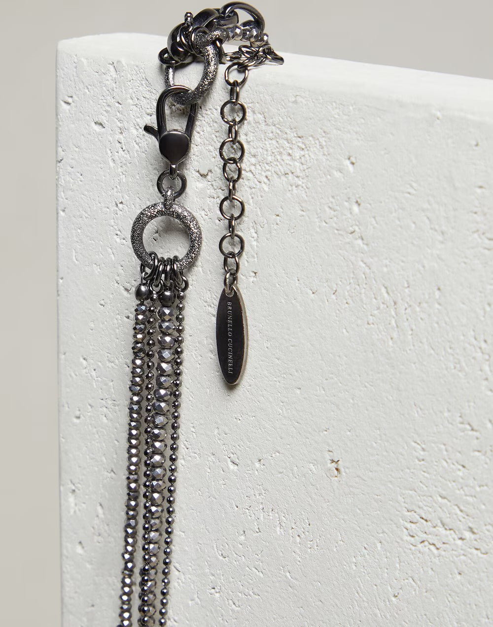 BRUNELLO CUCINELLI WOMEN'S BLACK CHAIN LINK NECKLACE