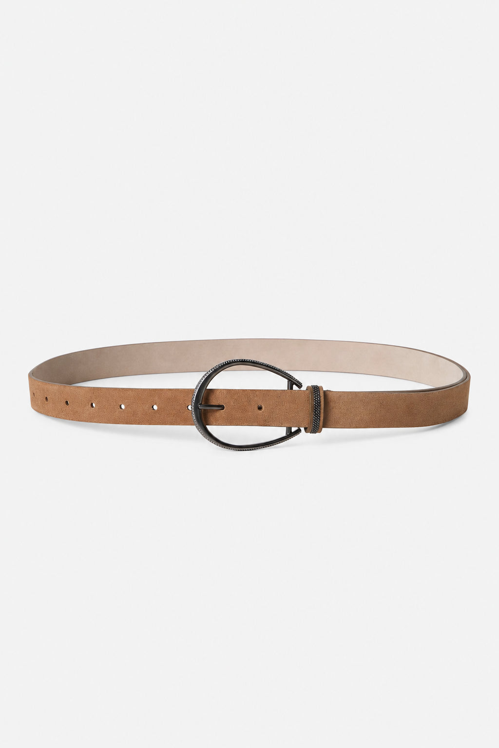 BRUNELLO CUCINELLI WOMEN'S TAN LEATHER BELT