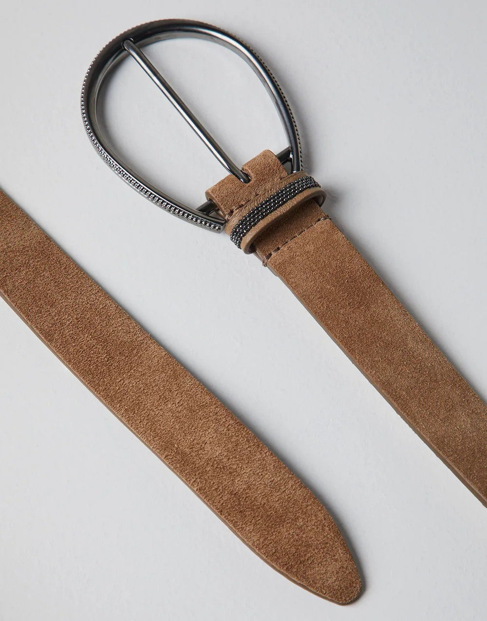 BRUNELLO CUCINELLI WOMEN'S TAN LEATHER BELT