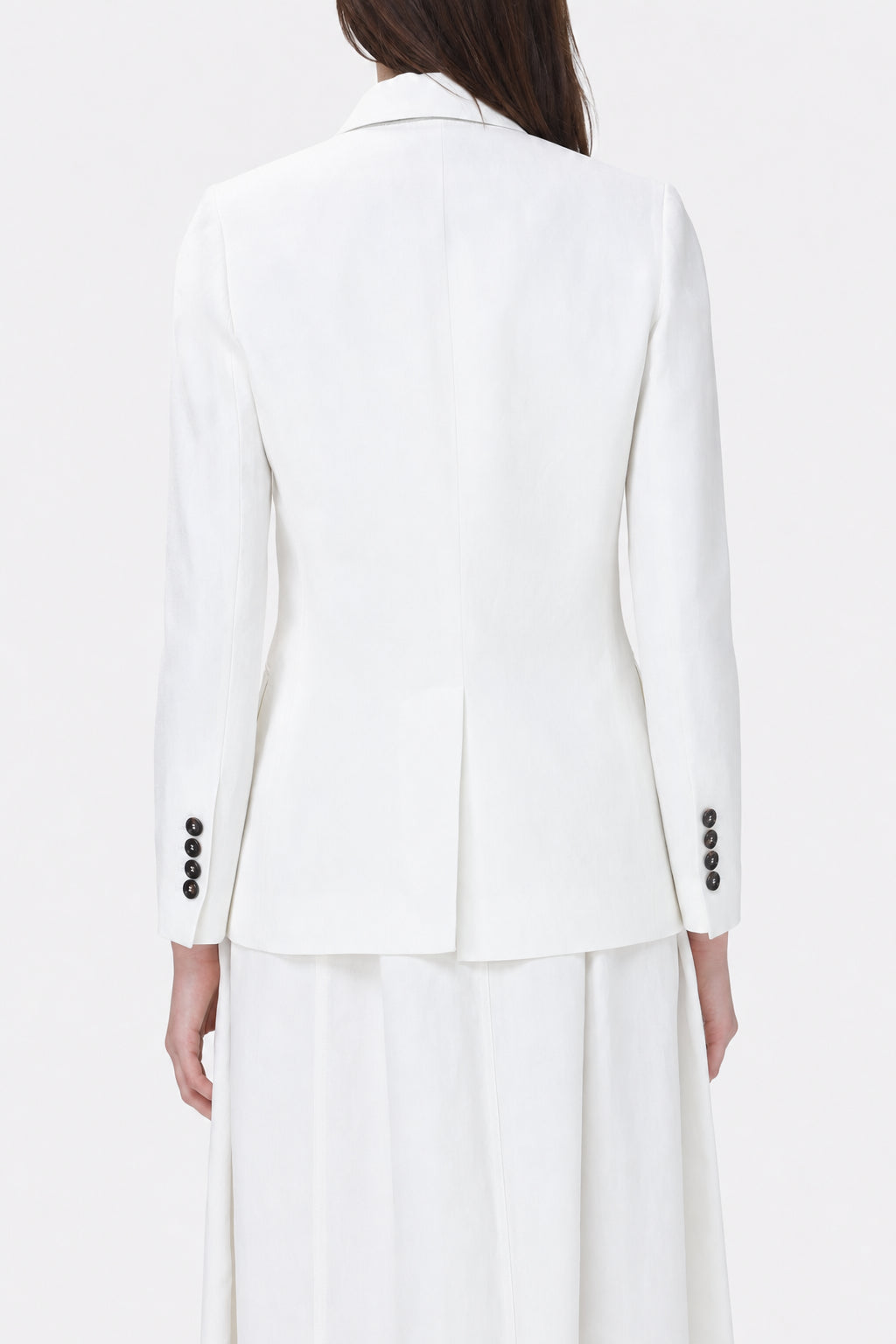 BRUNELLO CUCINELLI WOMEN'S WHITE DOUBLE BREASTED JACKET