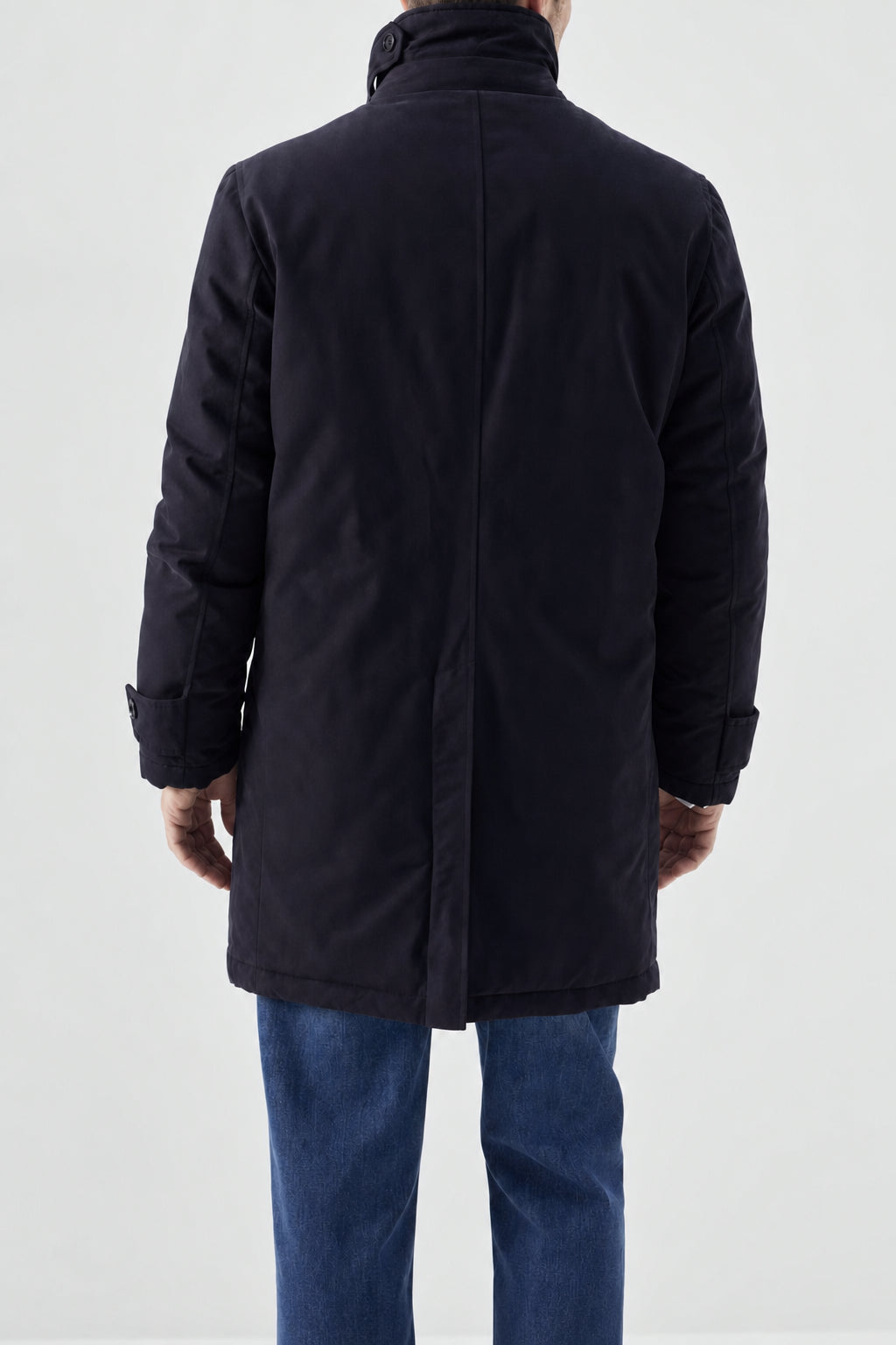 BRUNELLO CUCINELLI MEN'S DARK BLUE COTTON JACKET