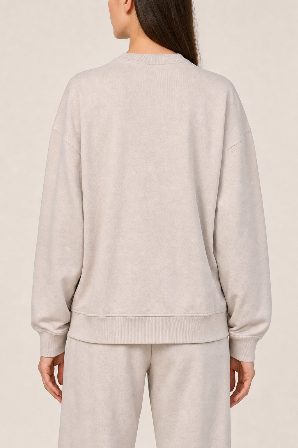 BRUNELLO CUCINELLI WOMEN'S LIGHT BEIGE COTTON SWEATSHIRT