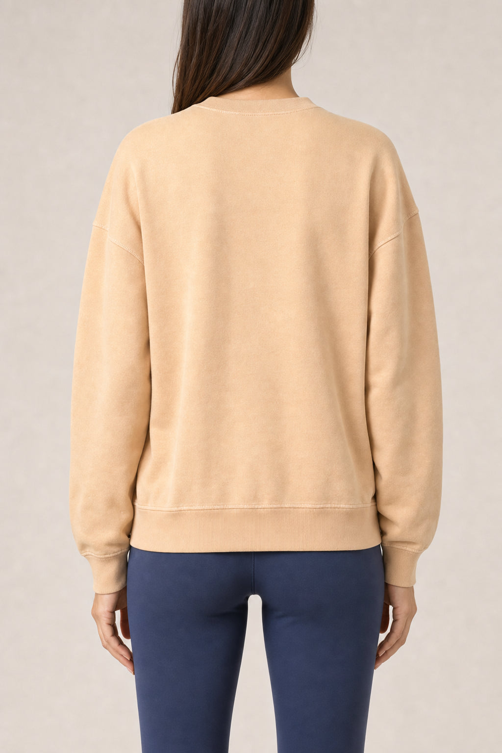 BRUNELLO CUCINELLI WOMEN'S LIGHT BEIGE COTTON SWEATSHIRT