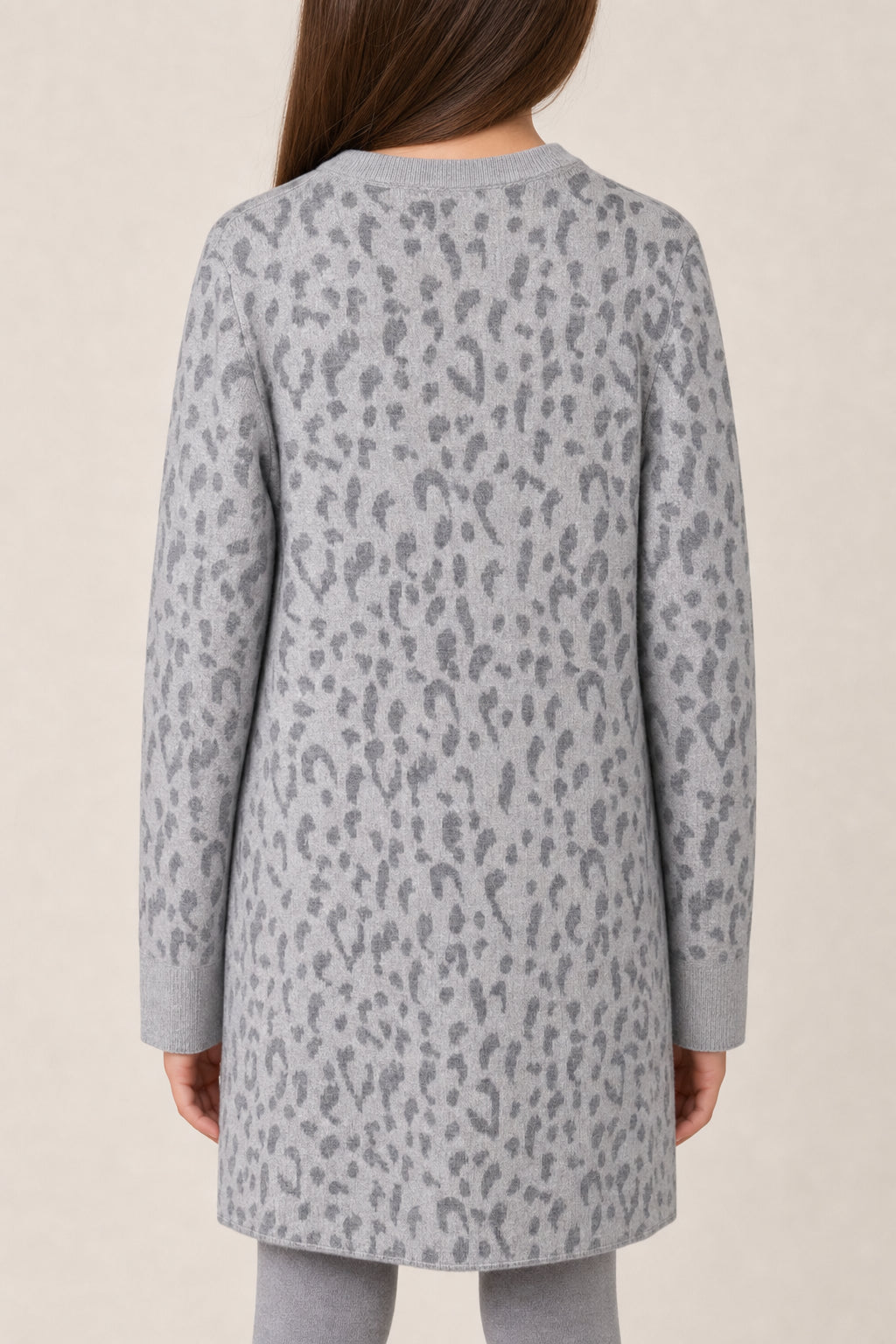 DIOR KIDS GREY WOOL SWEATER DRESS