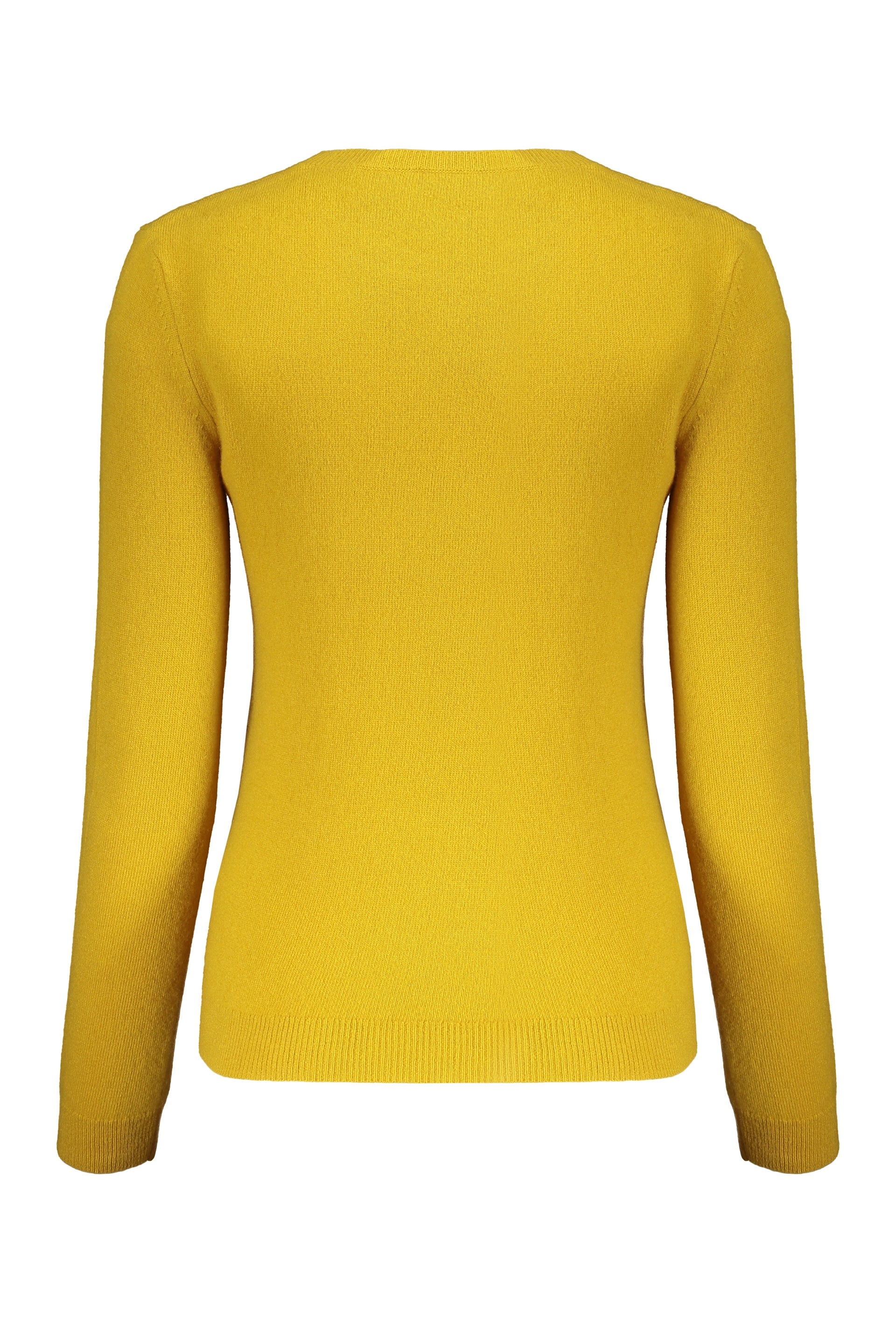 VALENTINO WOMEN'S MUSTARD WOOL CREWNECK SWEATER