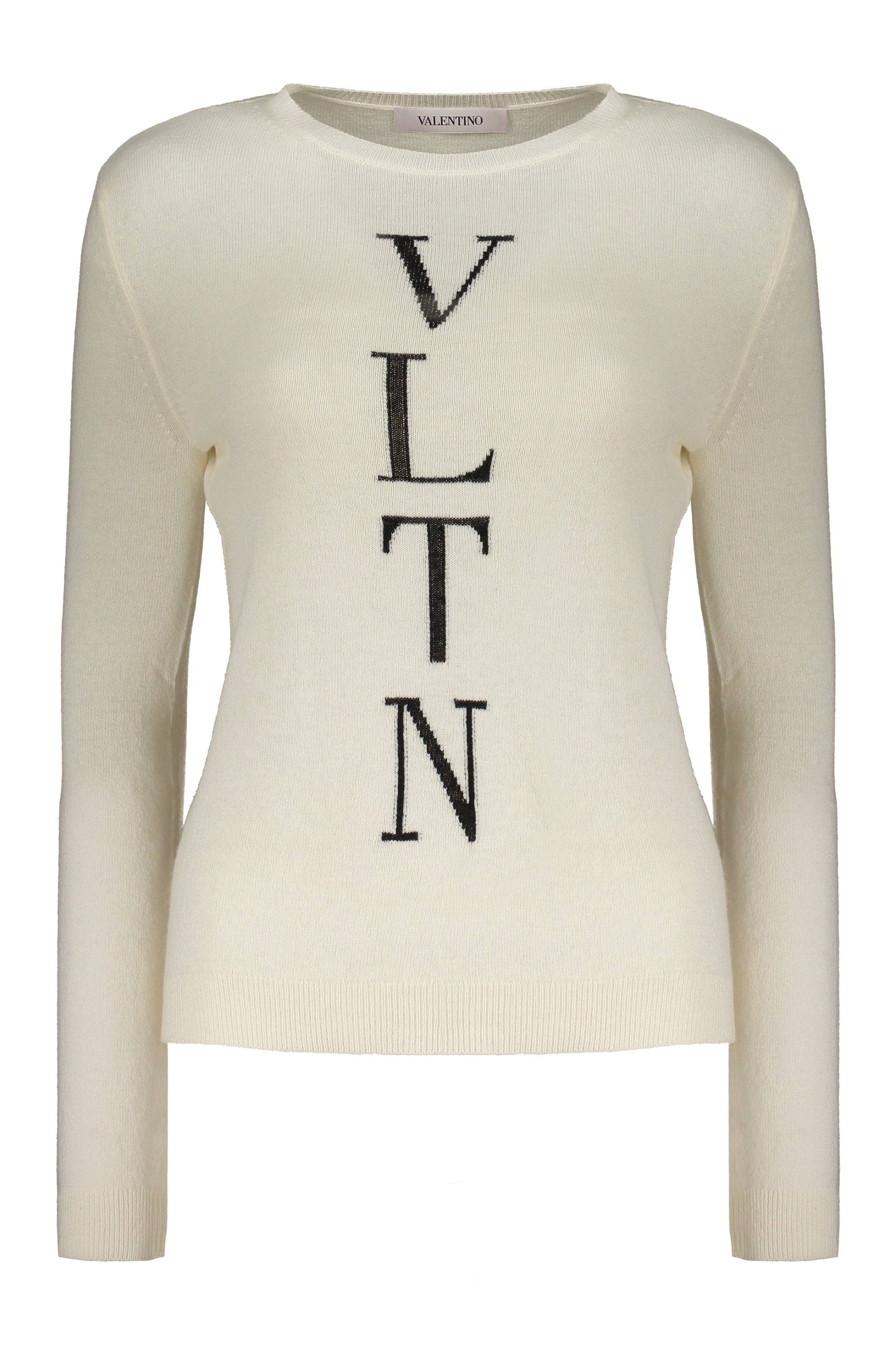 VALENTINO WOMEN'S OFF WHITE WOOL SWEATER
