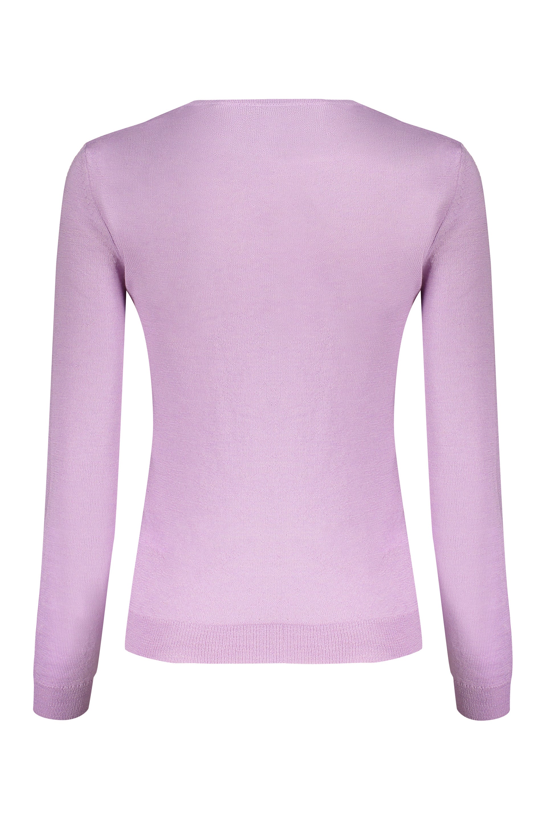 VALENTINO WOMEN'S LILAC WOOL CREWNECK SWEATER