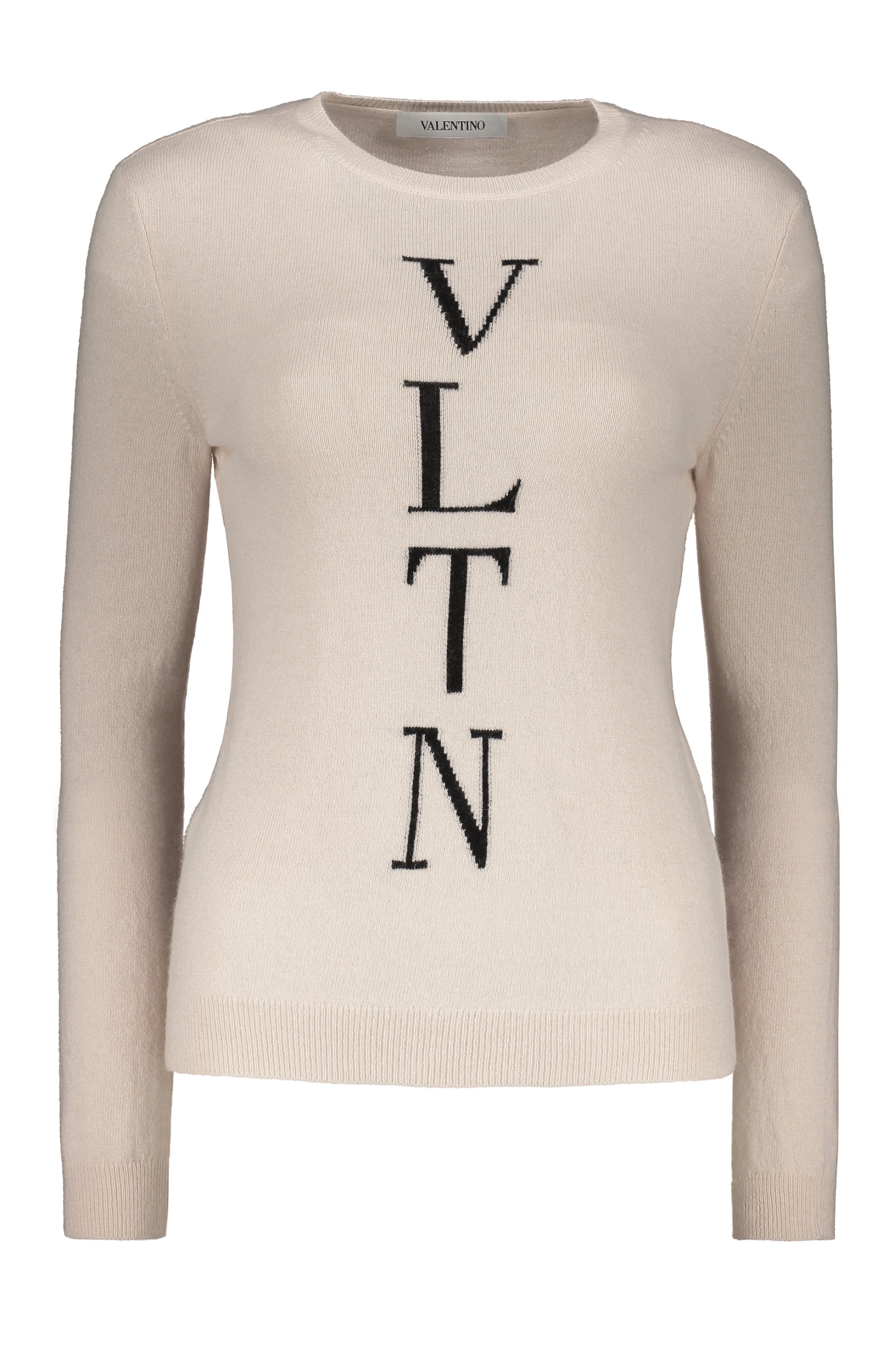 VALENTINO WOMEN'S IVORY WOOL BLEND SWEATER