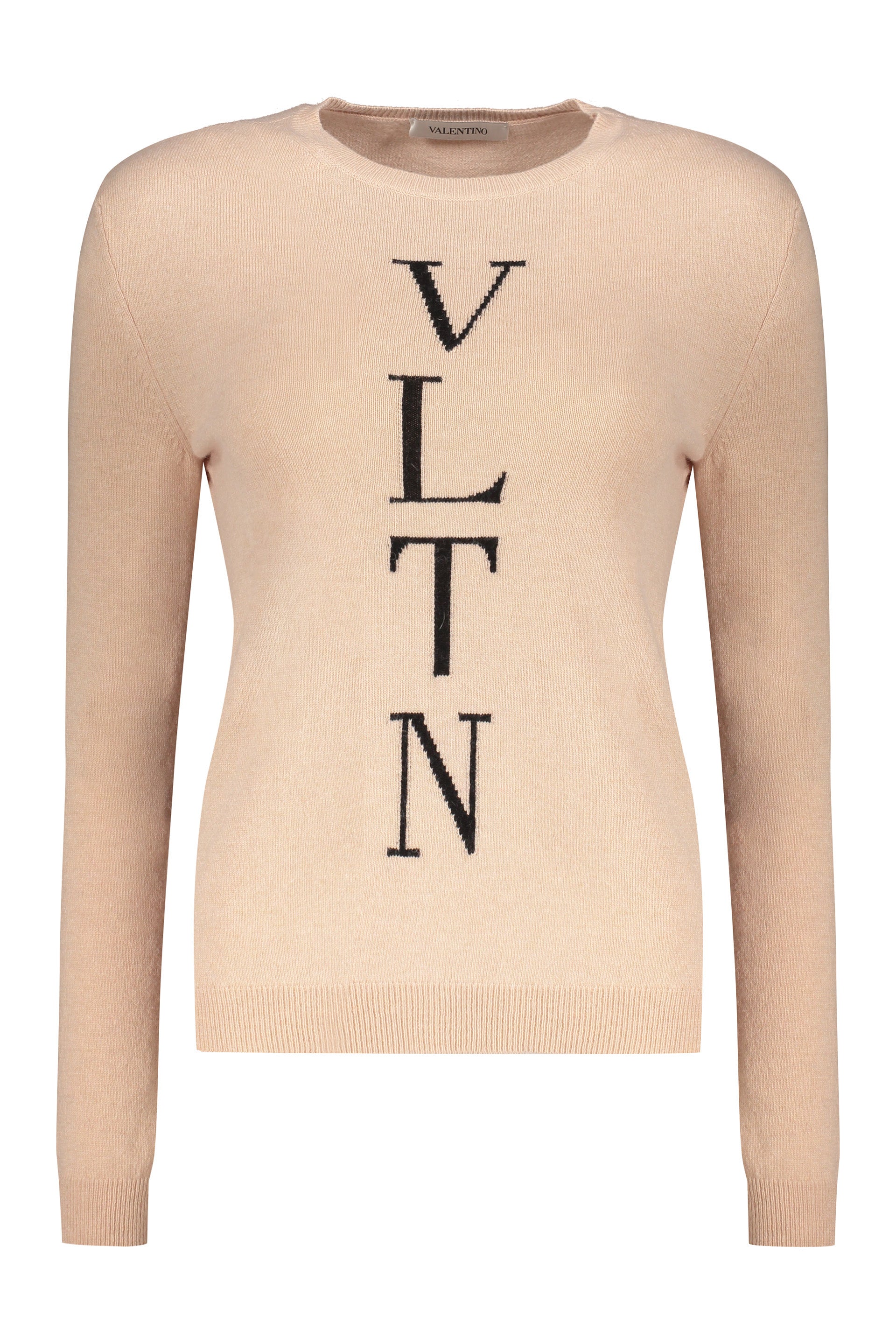 VALENTINO WOMEN'S LIGHT PINK WOOL SWEATER