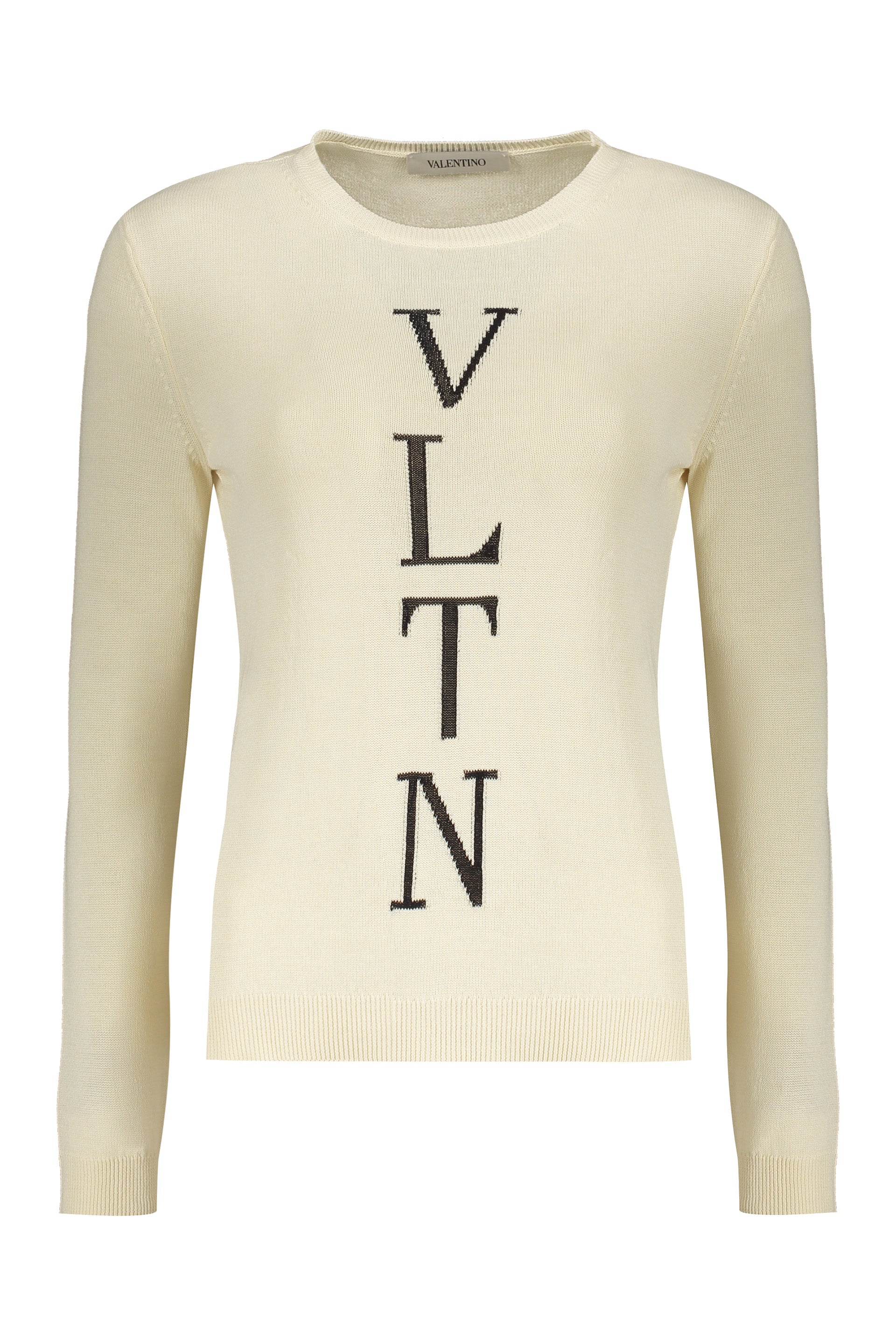 VALENTINO WOMEN'S OFF WHITE COTTON SWEATER