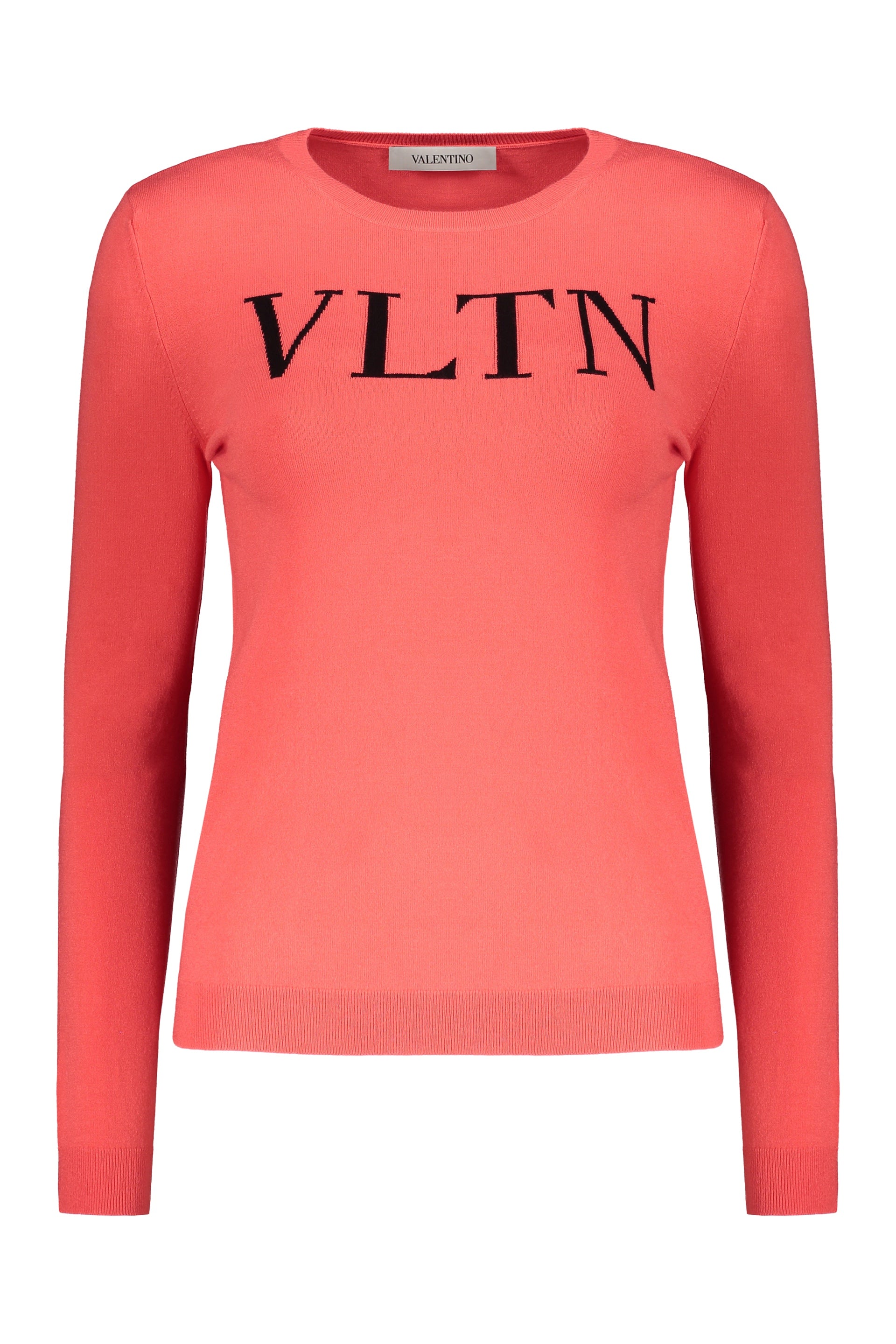 VALENTINO WOMEN'S CORAL VISCOSE BLEND SWEATER