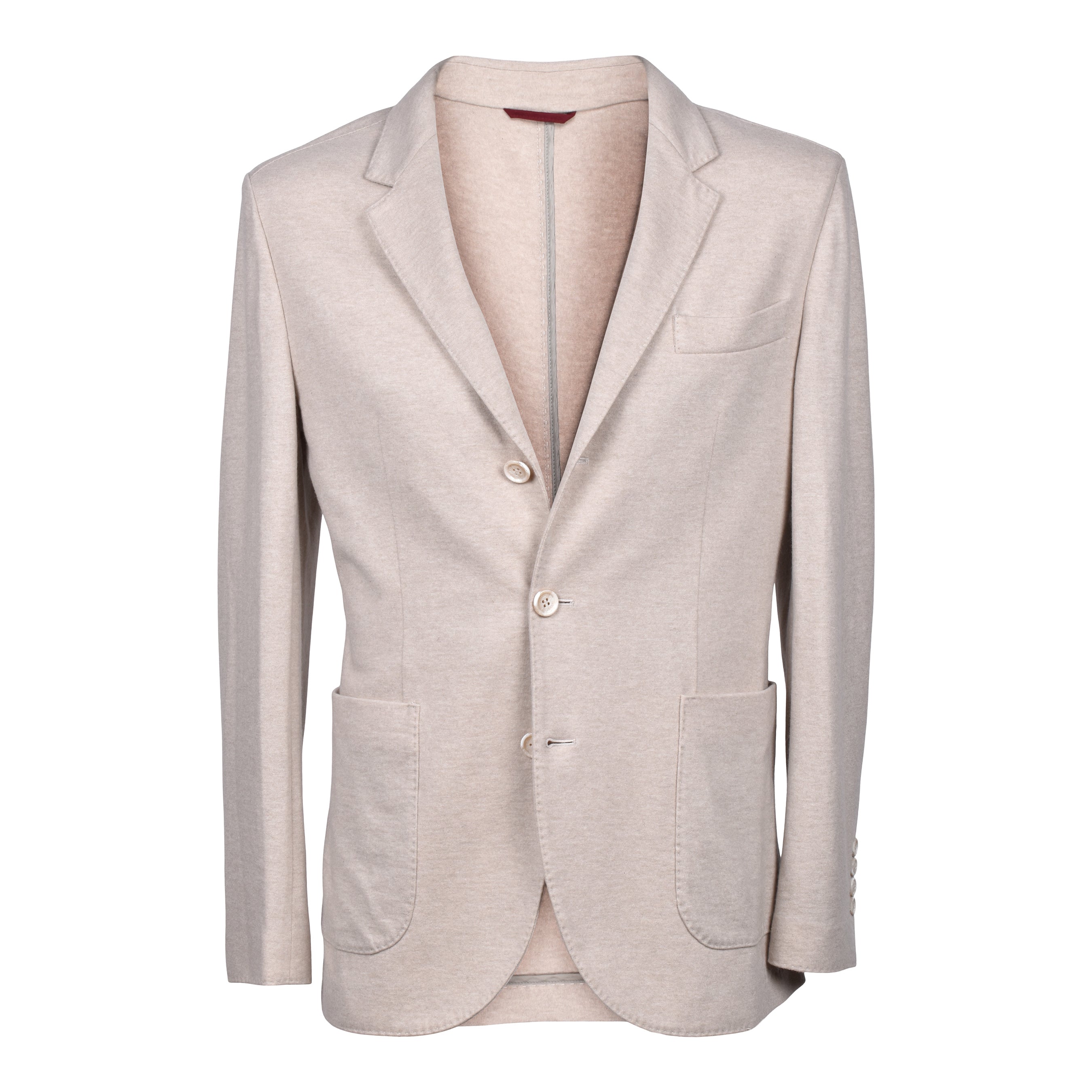 BRUNELLO CUCINELLI MEN'S SAND CASHMERE DECONSTRUCTED BLAZER