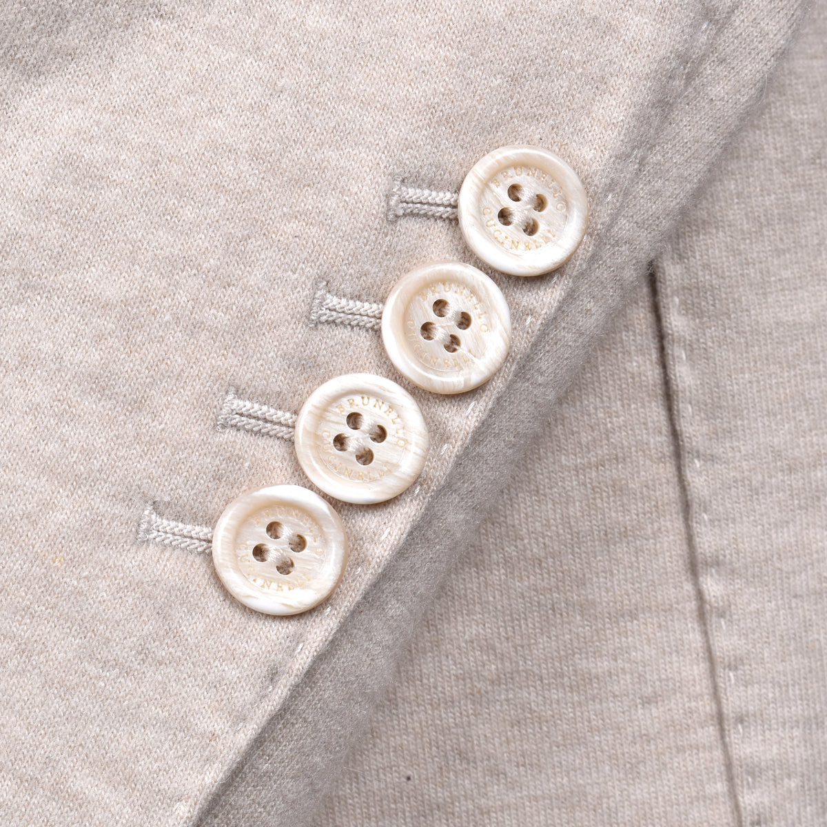 BRUNELLO CUCINELLI MEN'S SAND CASHMERE DECONSTRUCTED BLAZER