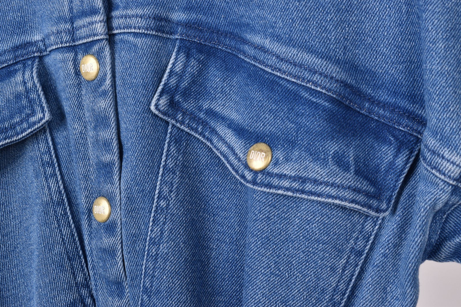DIOR KIDS'S BLUE DENIM JUMPSUIT