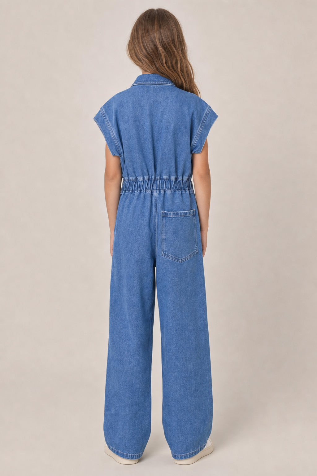DIOR KIDS'S BLUE DENIM JUMPSUIT