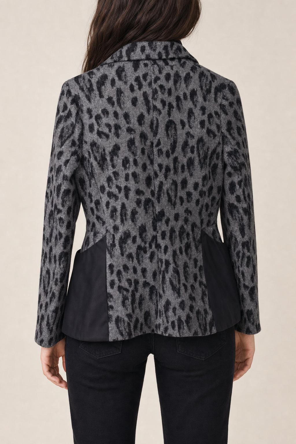 DIOR KIDS'S GREY LEOPARD PRINT JACKET