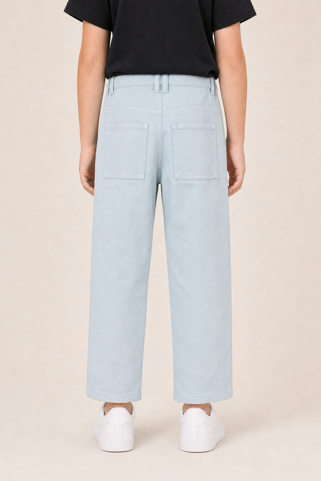 DIOR KIDS'S LIGHT BLUE CASUAL TROUSERS