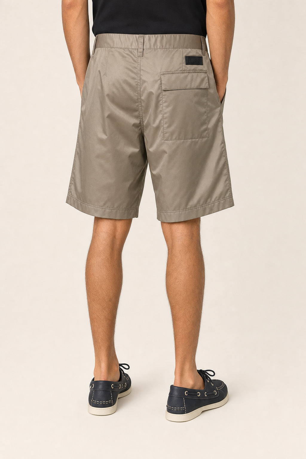 DIOR MEN'S BEIGE CASUAL CARGO SHORTS
