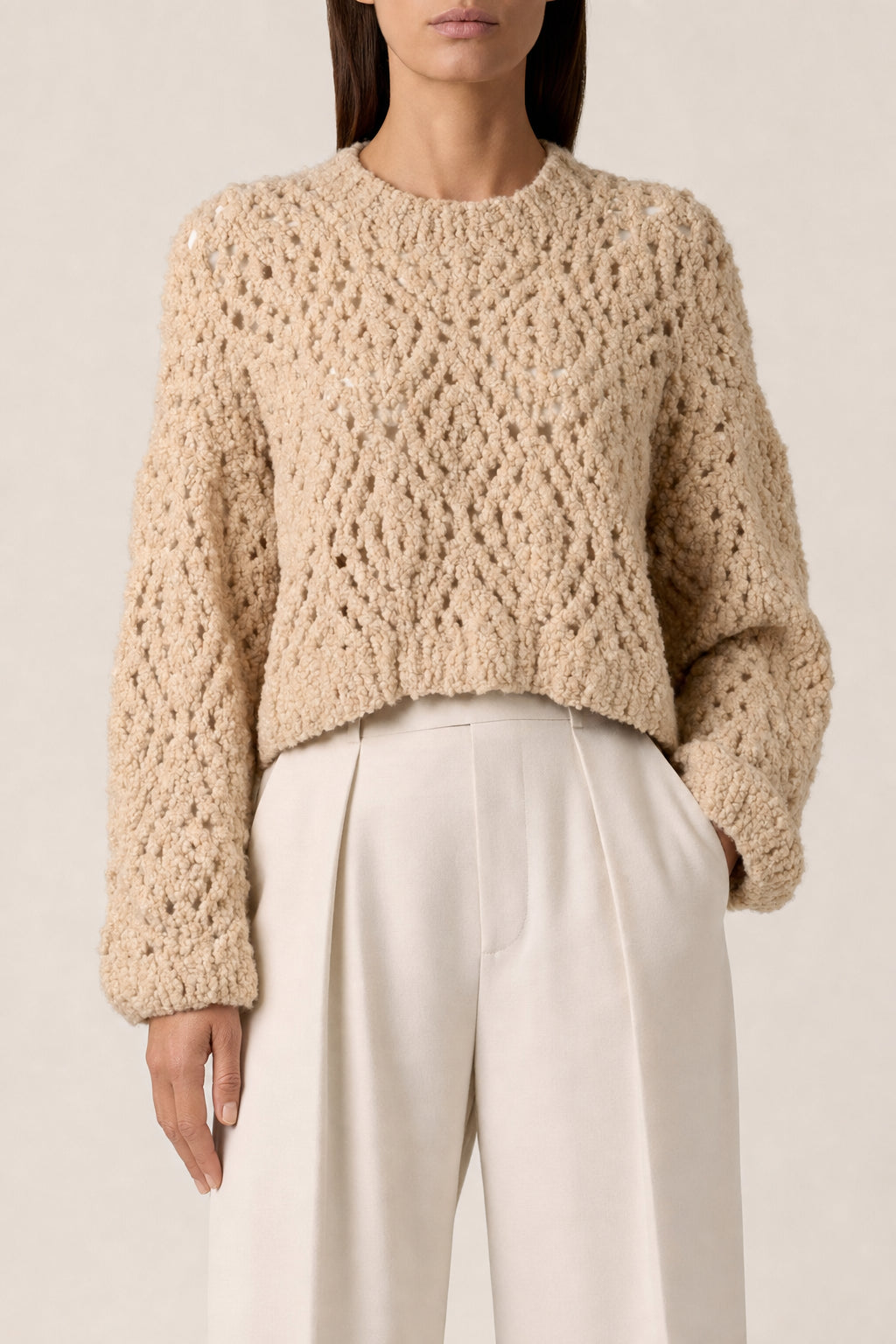 BRUNELLO CUCINELLI WOMEN'S YELLOW WOOL KNIT SWEATER