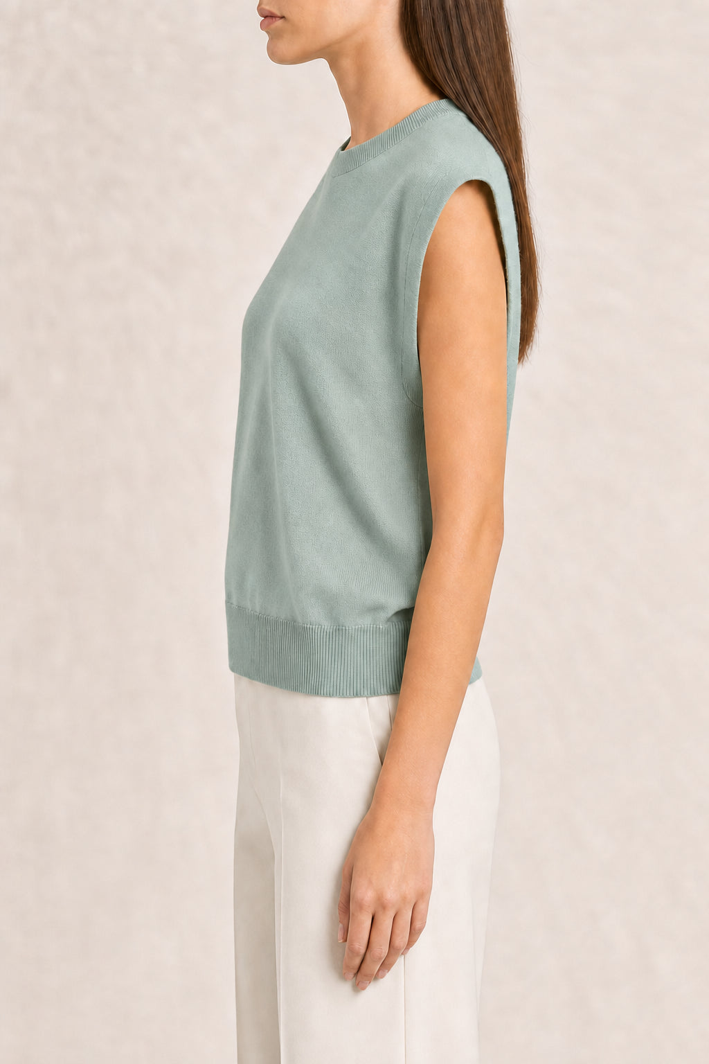 BRUNELLO CUCINELLI WOMEN'S LIGHT GREEN CASHMERE SWEATER