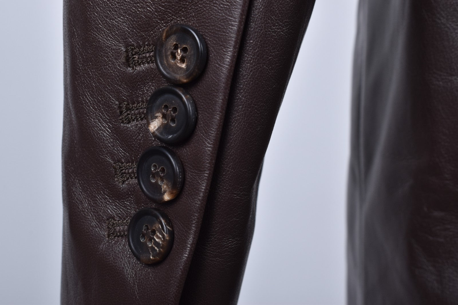 BRUNELLO CUCINELLI WOMEN'S NEW SIGARO LEATHER JACKET