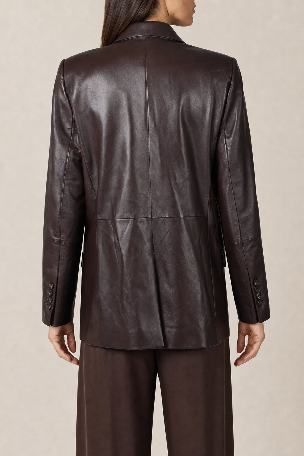 BRUNELLO CUCINELLI WOMEN'S NEW SIGARO LEATHER JACKET