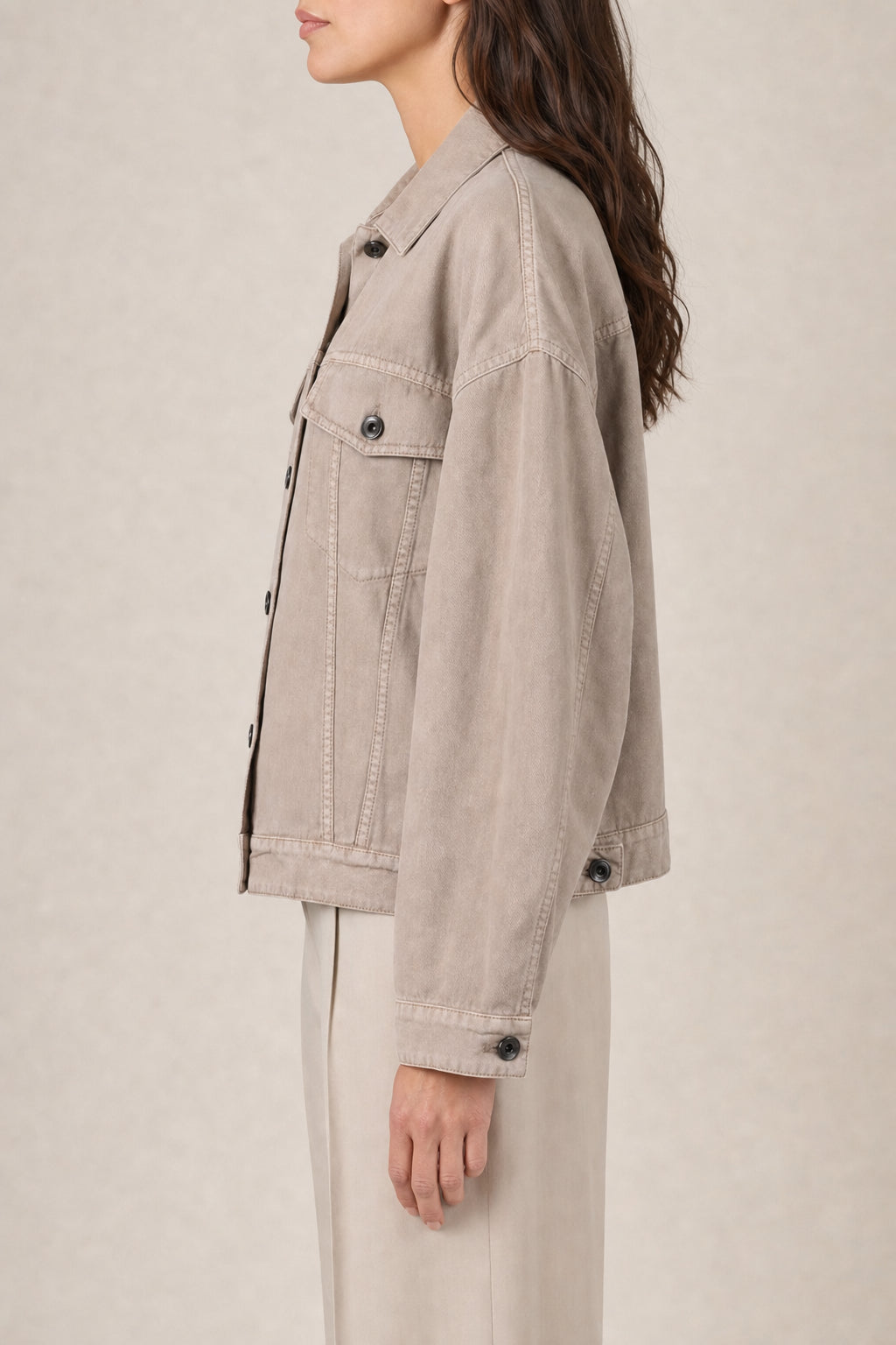 BRUNELLO CUCINELLI WOMEN'S WHEAT STALK COTTON LINEN JACKET