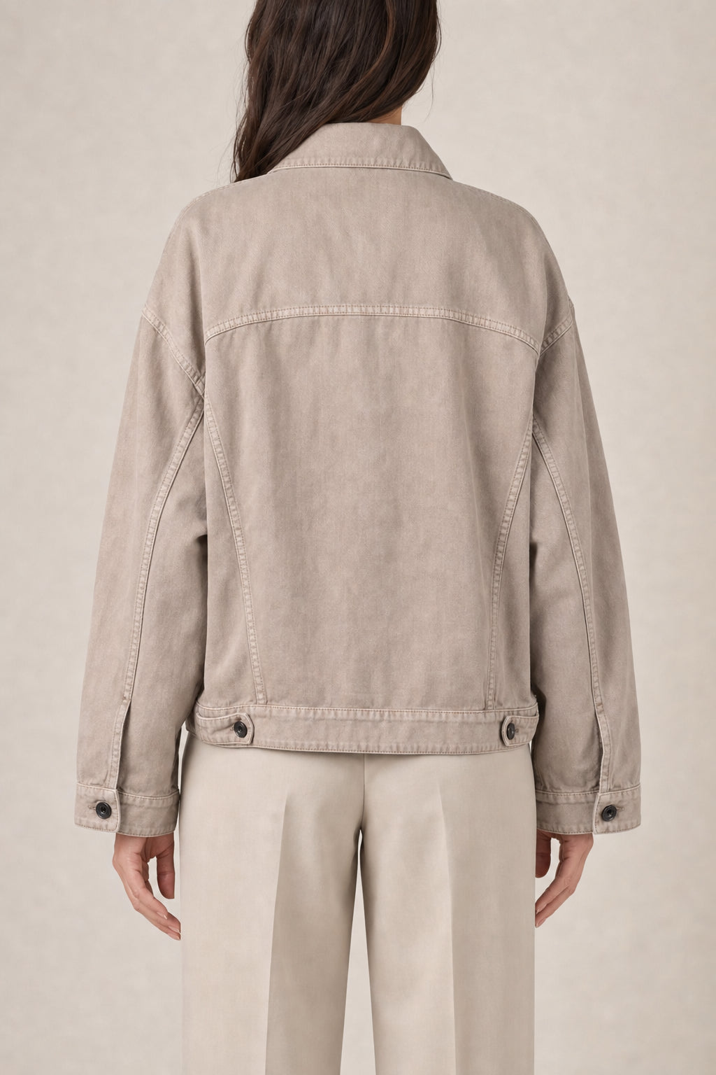 BRUNELLO CUCINELLI WOMEN'S WHEAT STALK COTTON LINEN JACKET