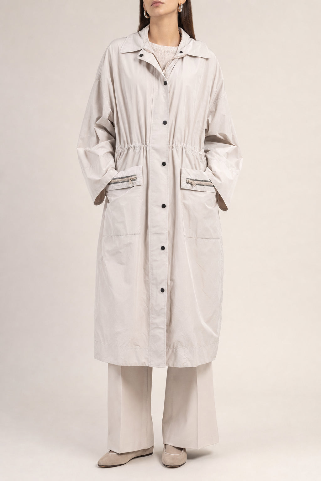 BRUNELLO CUCINELLI WOMEN'S YOGURT COTTON BLEND JACKET