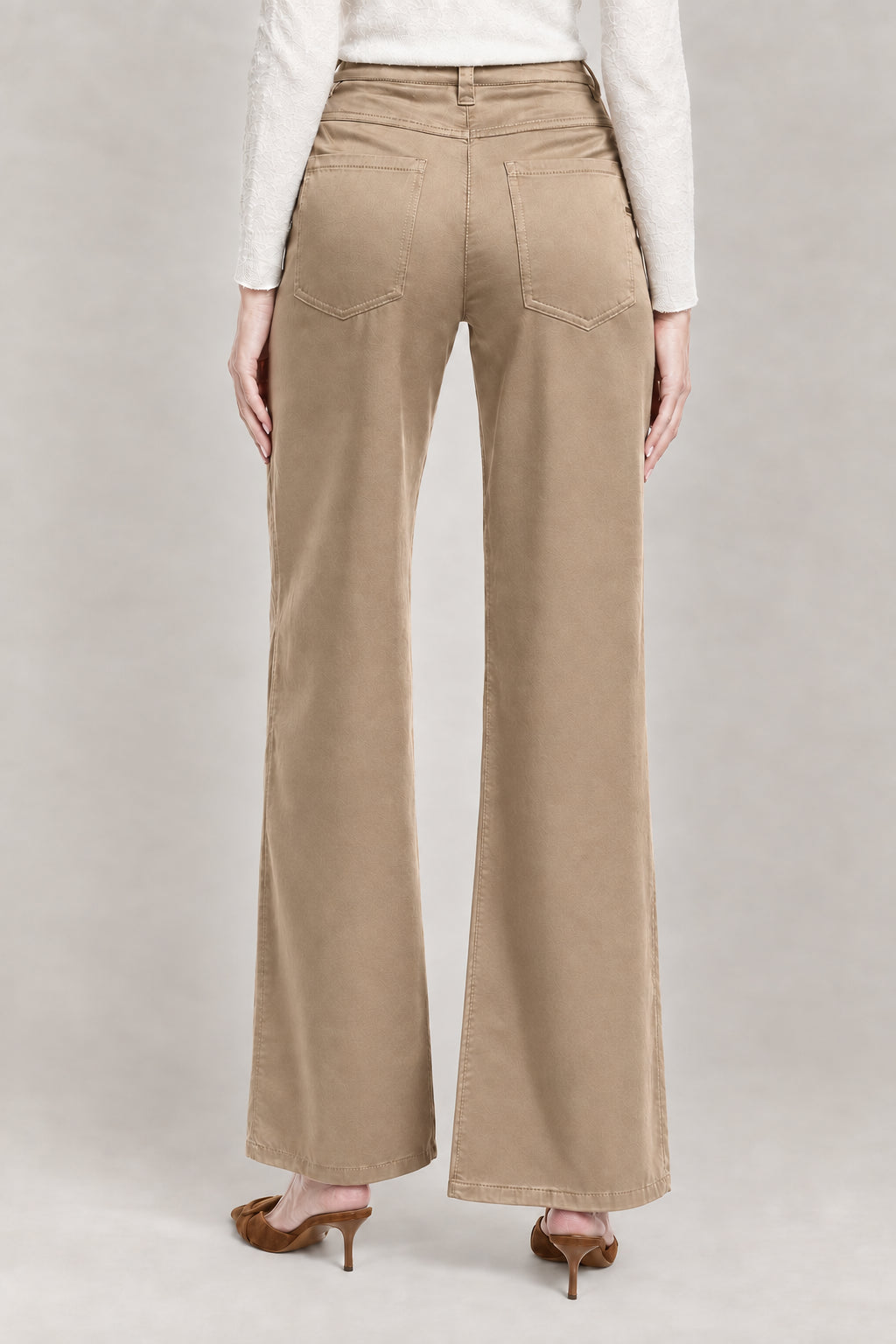 BRUNELLO CUCINELLI WOMEN'S DOVE WIDE LEG TROUSERS