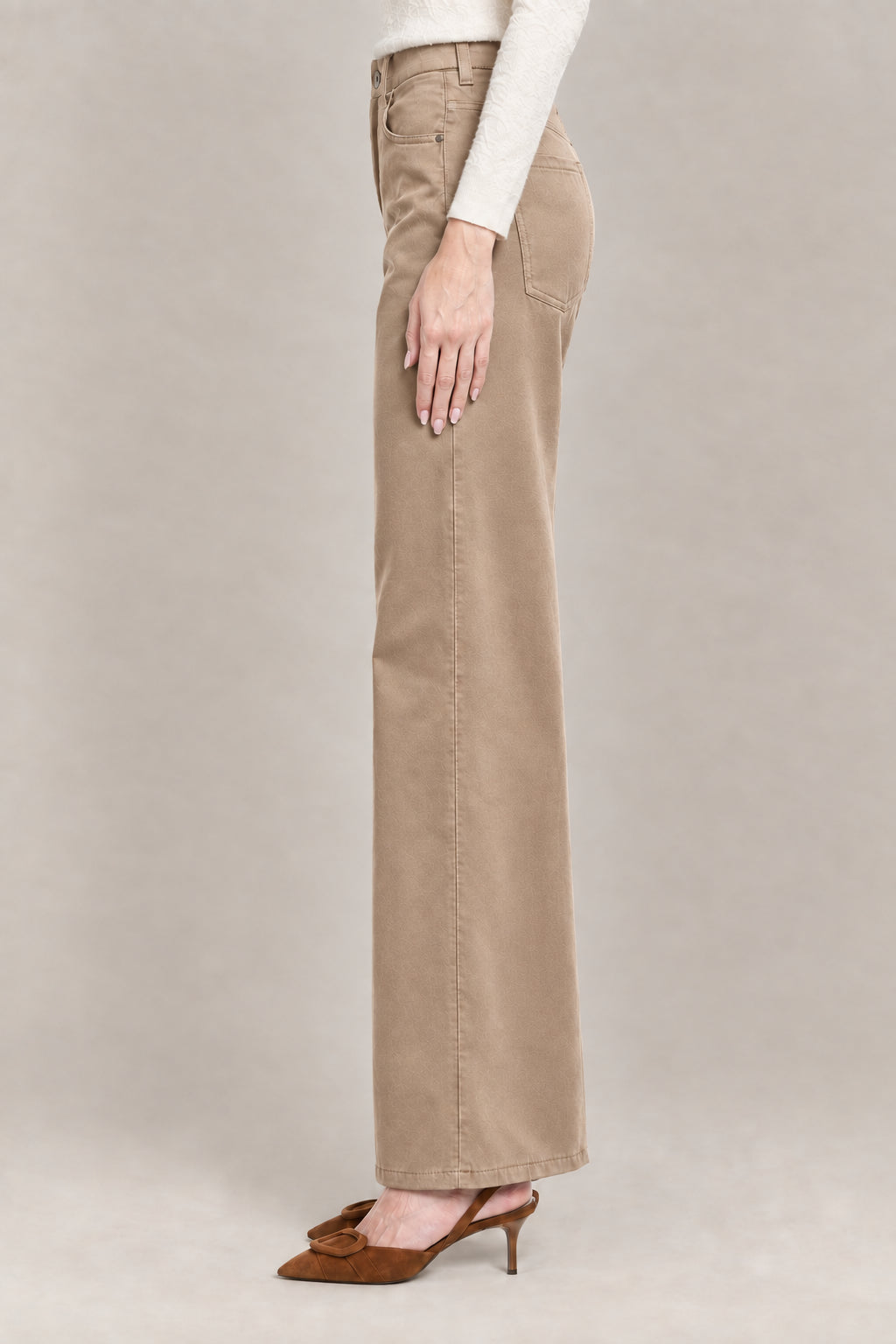 BRUNELLO CUCINELLI WOMEN'S DOVE WIDE LEG TROUSERS