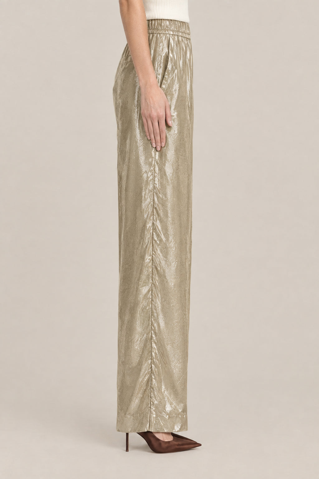 BRUNELLO CUCINELLI WOMEN'S HAZEL WIDE LEG TROUSERS