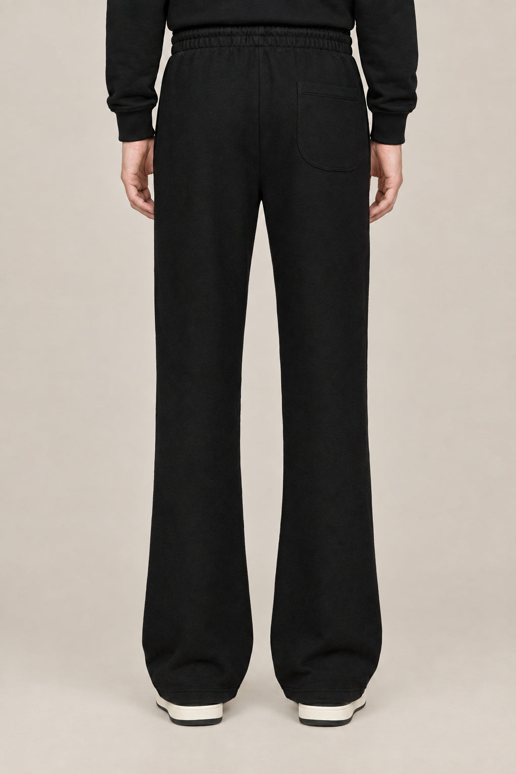 OFF-WHITE MEN'S BLACK COTTON SWEATPANTS